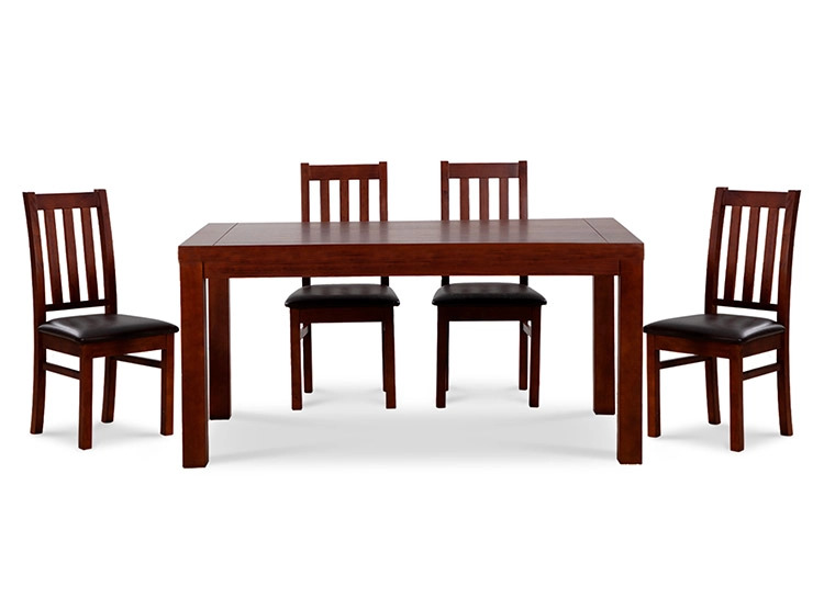 JUEGO DE COMEDOR CIC ÑUBLE PU 6 SILLAS CHOCOLATE - 5