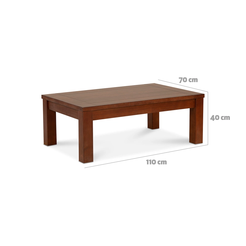 MESA DE CENTRO CIC ÑUBLE MADERA DE PINO 110CM 70CM - 2