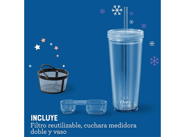 CAFETERA OSTER BVSTDC03B-052 FRAPPÉ LICUADORA BVSTDC03B Negro, foto 9