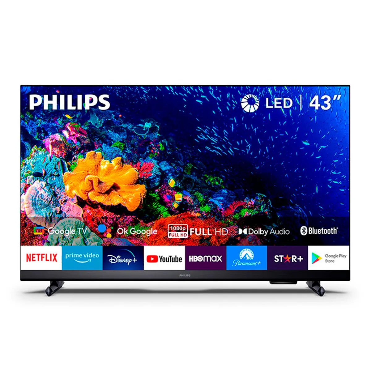 SMART TV PHILIPS LED FHD 43" 43PFD6918 Gris, foto 2