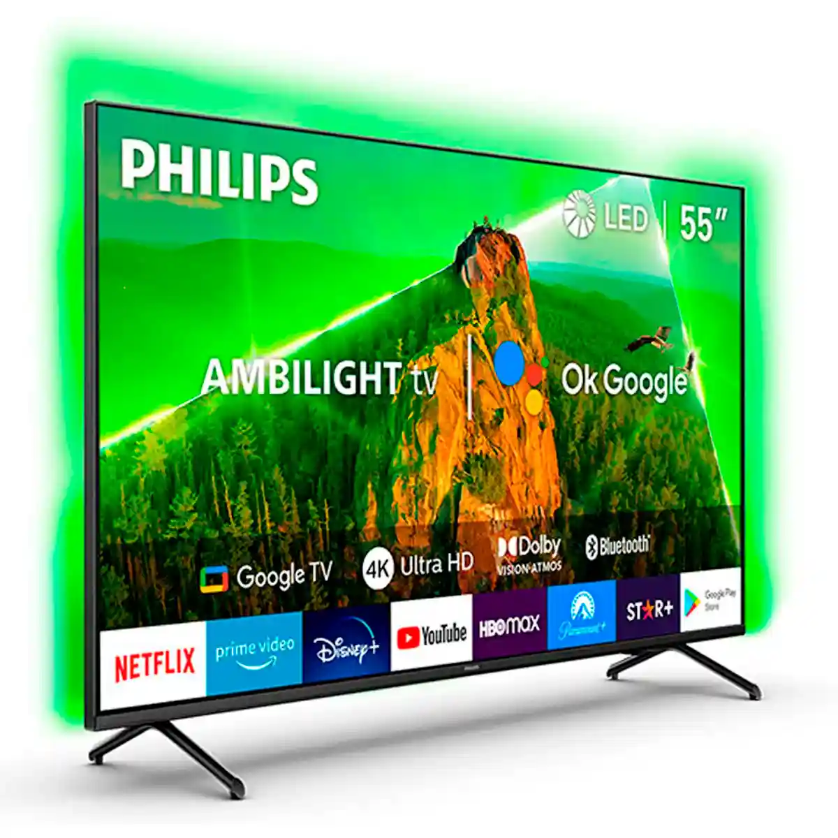 SMART TV PHILIPS LED UHD 4K 55" 55PUD7908 Negro, foto 3