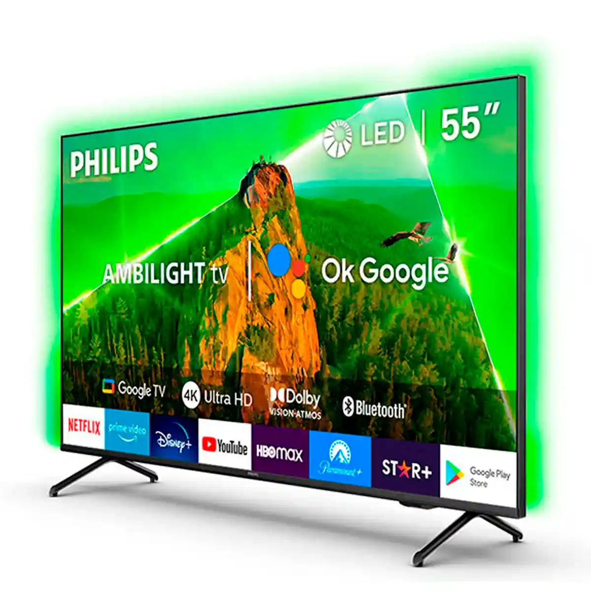 SMART TV PHILIPS LED UHD 4K 55" 55PUD7908 Negro, foto 4