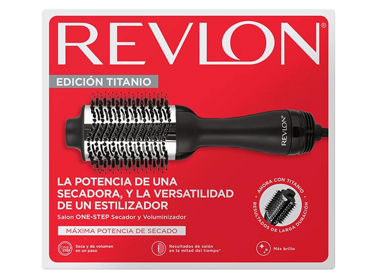 CEPILLO SECADOR DE PELO REVLON ONESTEP TITANIO RVDR5222TLA 800 W - 4
