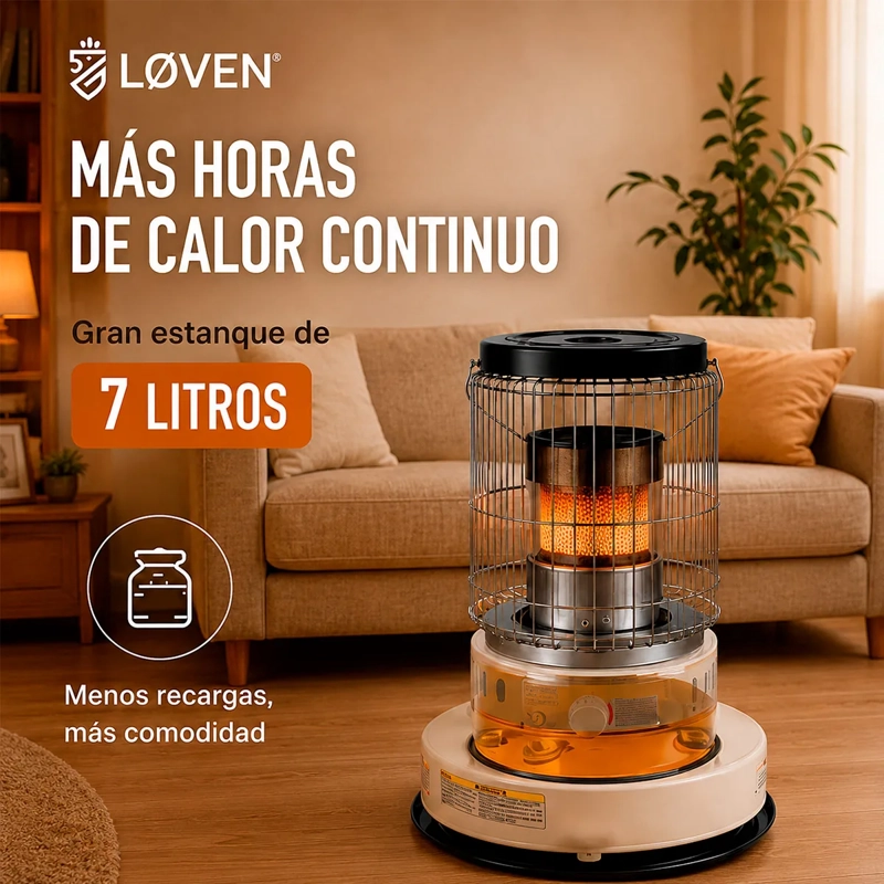 ESTUFA PARAFINA MECHA LOVEN WKH-4400 - 7