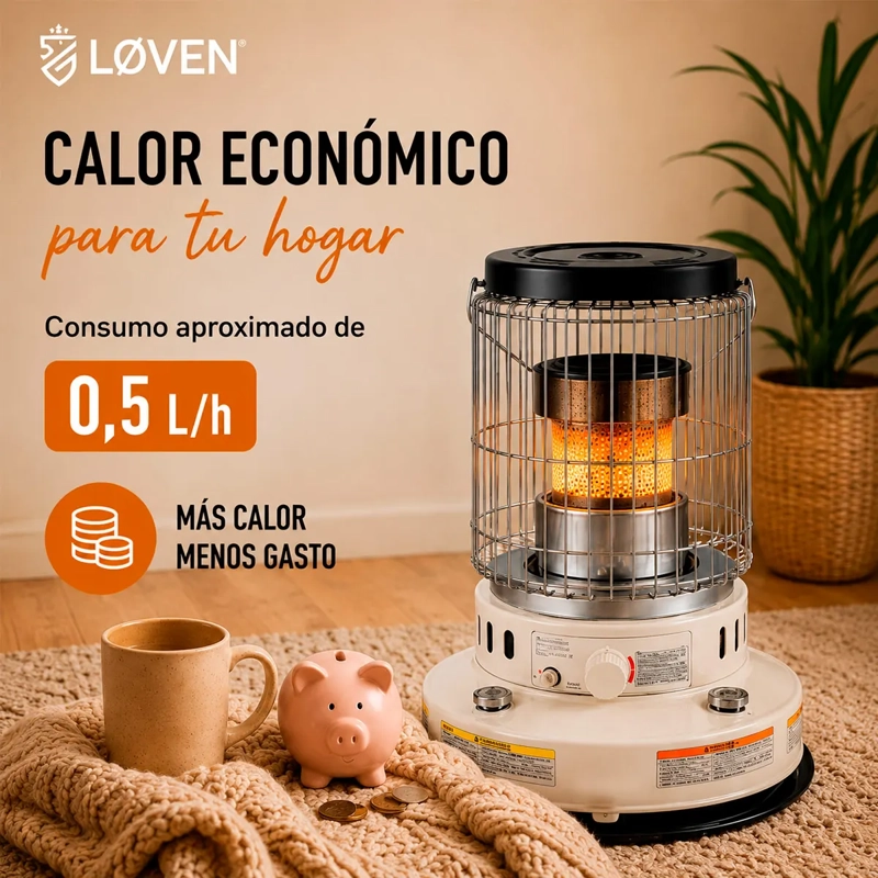 ESTUFA PARAFINA MECHA LOVEN WKH-4400 - 8