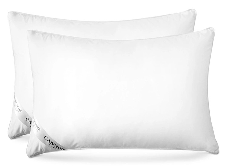 SET 2 ALMOHADAS CANNON FIBER BALL 299H 70 X 50 CM ALGODÓN BLANCO - 2