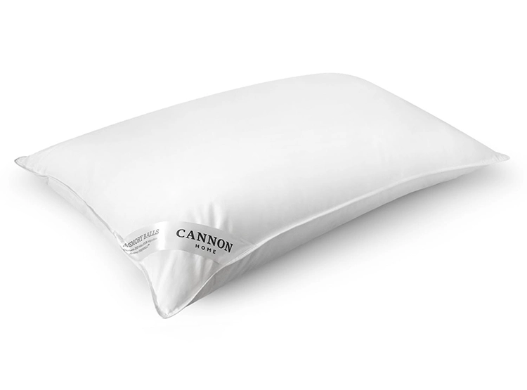 SET 2 ALMOHADAS CANNON FIBER BALL 299H 70 X 50 CM ALGODÓN BLANCO - 3