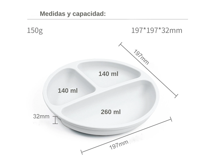 SET DE ALIMENTACION KIDSCOOL SILICONA BLANCO 6 PZA - 5