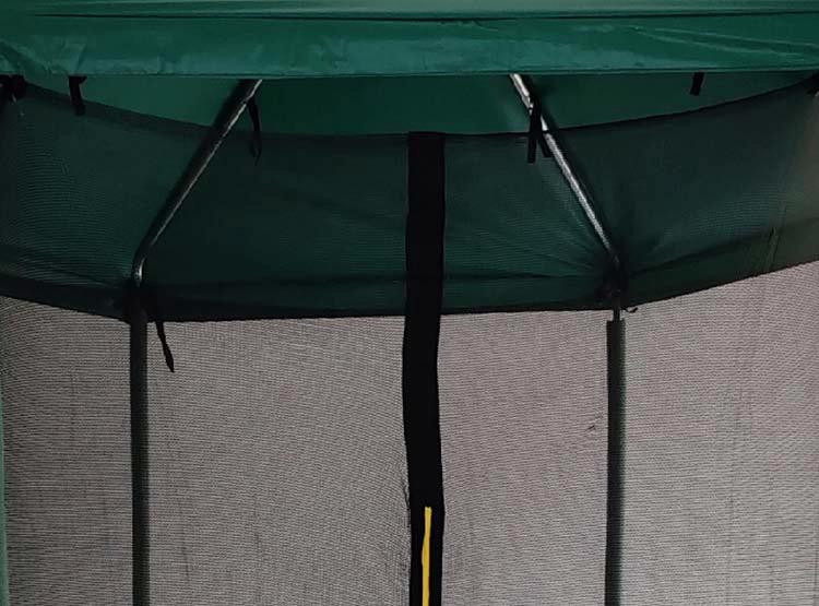 CAMA ELASTICA KIDSCOOL CON TECHO VERDE 365CM - 5
