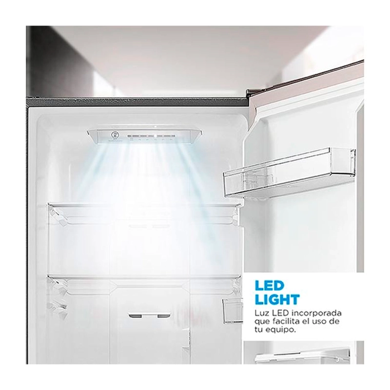 REFRIGERADOR BOTTOM FREEZER MIDEA MDRB380FGE50 270L NO FROST GRIS - 6