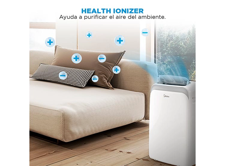 AIRE ACONDICIONADO PORTÁTIL MIDEA 12000 BTU MPPD-12KHRN1W FRÍO/CALOR WIFI - 7