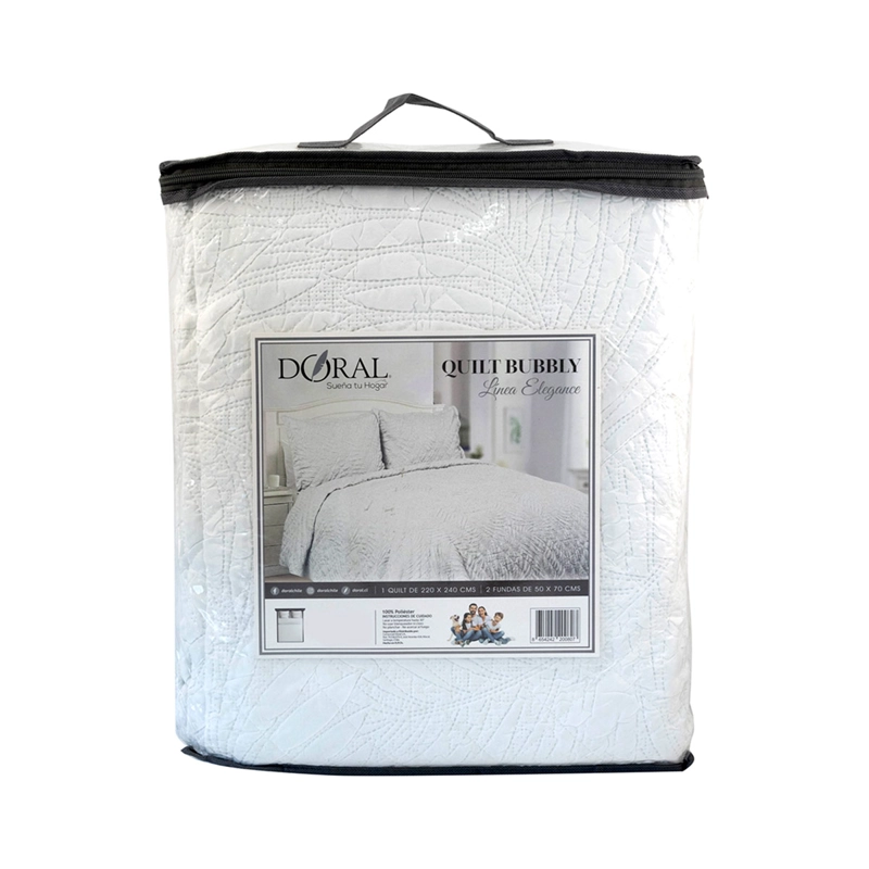 CUBRECAMA QUILT BUBBLY 2 P DORAL - 4