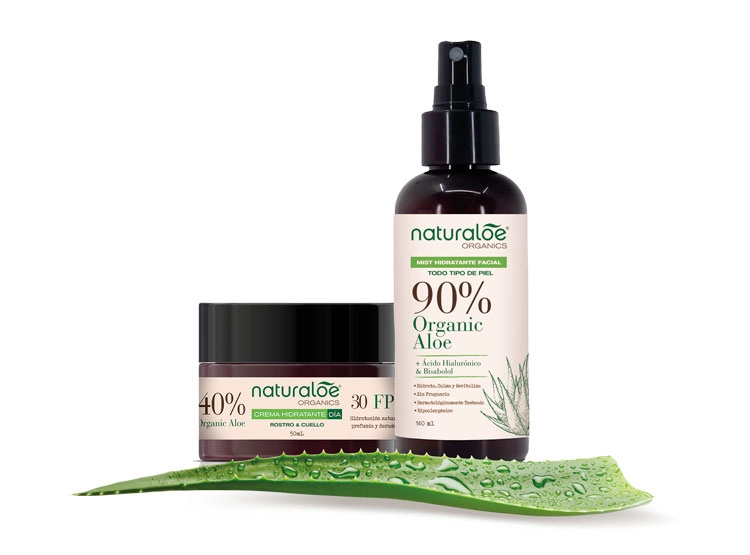 SET HIDRATANTE NATURALOE CREMA FACIAL DÍA SPF 30 50 ML + MIST 140 ML - 2