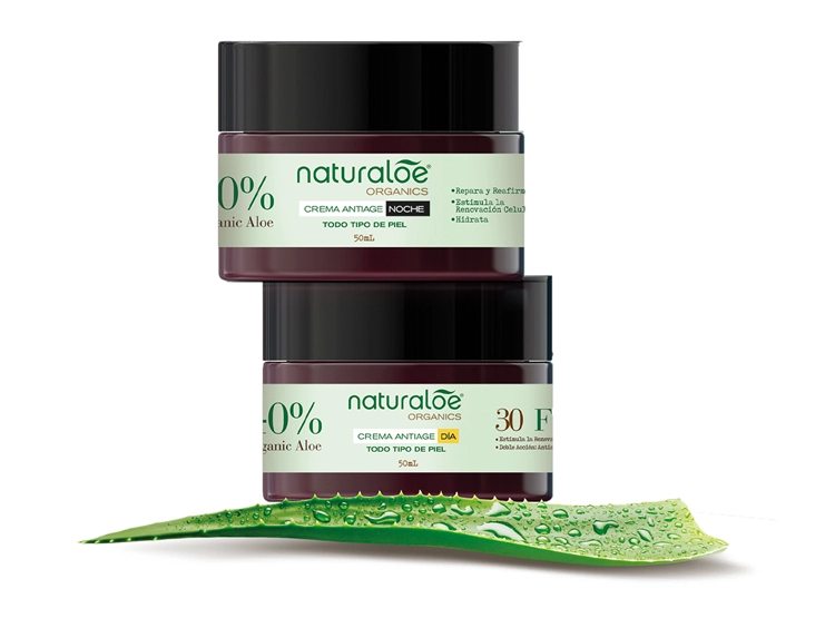 SET NATURALOE CREMA ANTIEDAD DÍA 50 GR + NOCHE 50 GR - 2