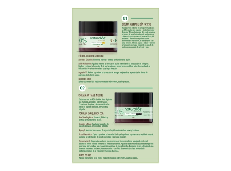 SET NATURALOE CREMA ANTIEDAD DÍA 50 GR + NOCHE 50 GR - 3