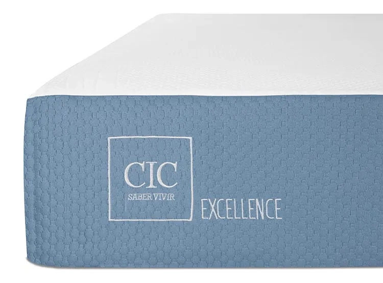 JUEGO DE DORMITORIO CIC CAMA EUROPEA DUBLIN EXCELLENCE 1.5 PLAZAS + RESPALDO GRIS - 6