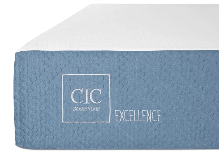 JUEGO DE DORMITORIO CIC CAMA EUROPEA DUBLIN EXCELLENCE 1.5 PLAZAS + SET GRIS - 6