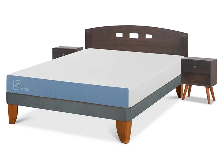 JUEGO DE DORMITORIO CIC CAMA EUROPEA GALES EXCELLENCE BN 2 PLAZAS + SET GRIS - 2