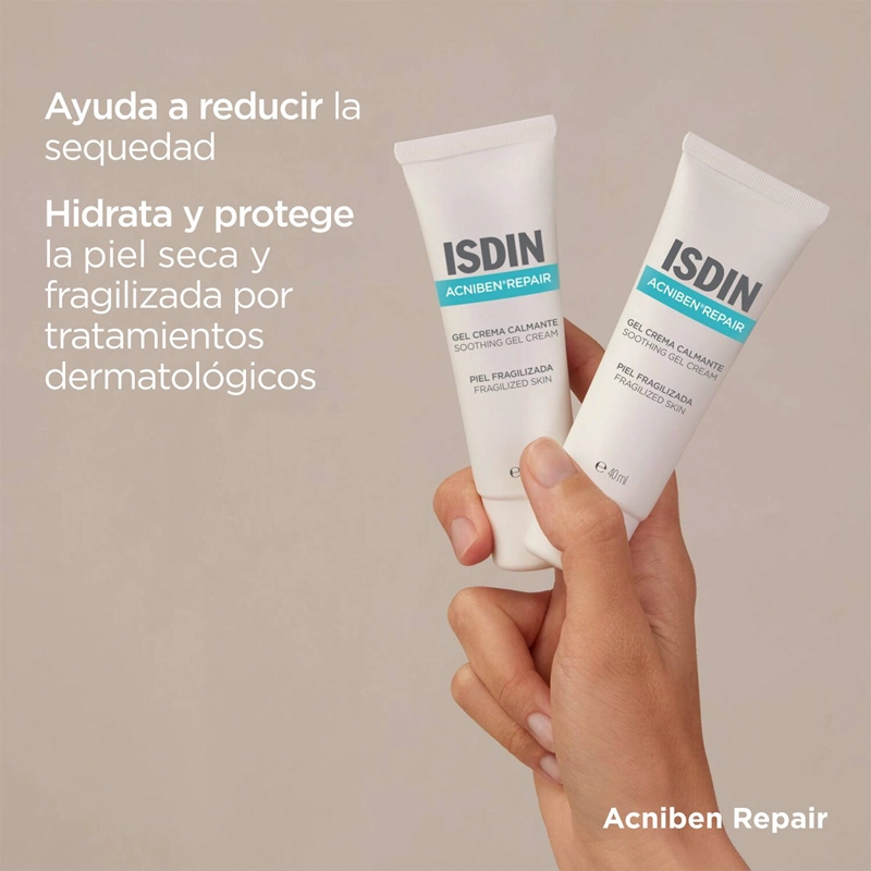 CREMA FACIAL ISDIN GEL HIDRATANTE ACNIBEN REPAIR RX ALIVIANTE REPARADOR 40 ML - 2