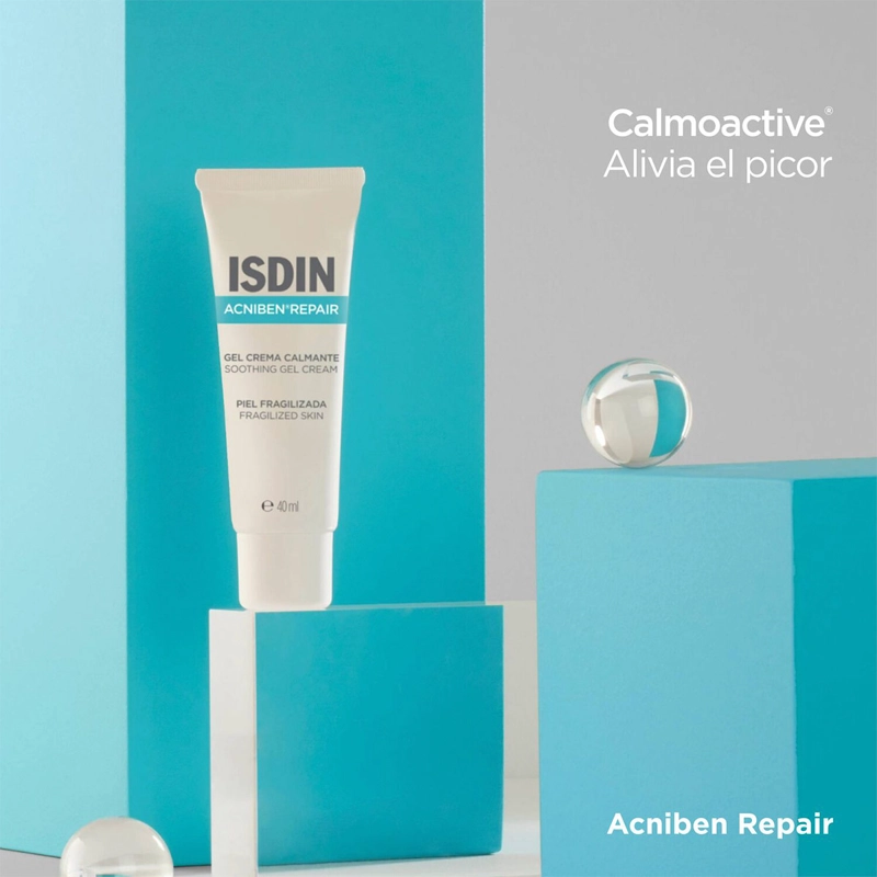 CREMA FACIAL ISDIN GEL HIDRATANTE ACNIBEN REPAIR RX ALIVIANTE REPARADOR 40 ML - 4
