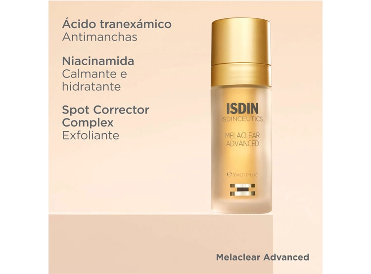 SERUM FACIAL ISDIN ANTIMANCHAS NUEVO CEUTICS MELACLEAR ADVANCED ÁCIDO TRANEXÁMICO 30 ML - 3