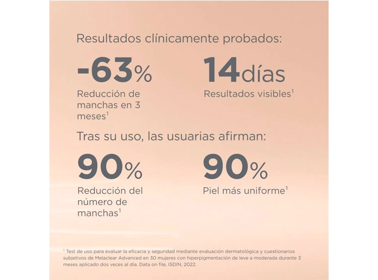 SERUM FACIAL ISDIN ANTIMANCHAS NUEVO CEUTICS MELACLEAR ADVANCED ÁCIDO TRANEXÁMICO 30 ML - 9