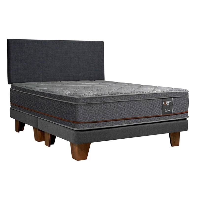 JUEGO DE DORMITORIO CELTA CAMA EUROPEA EVEREST COPPER KING + RESPALDO EVEREST - 1
