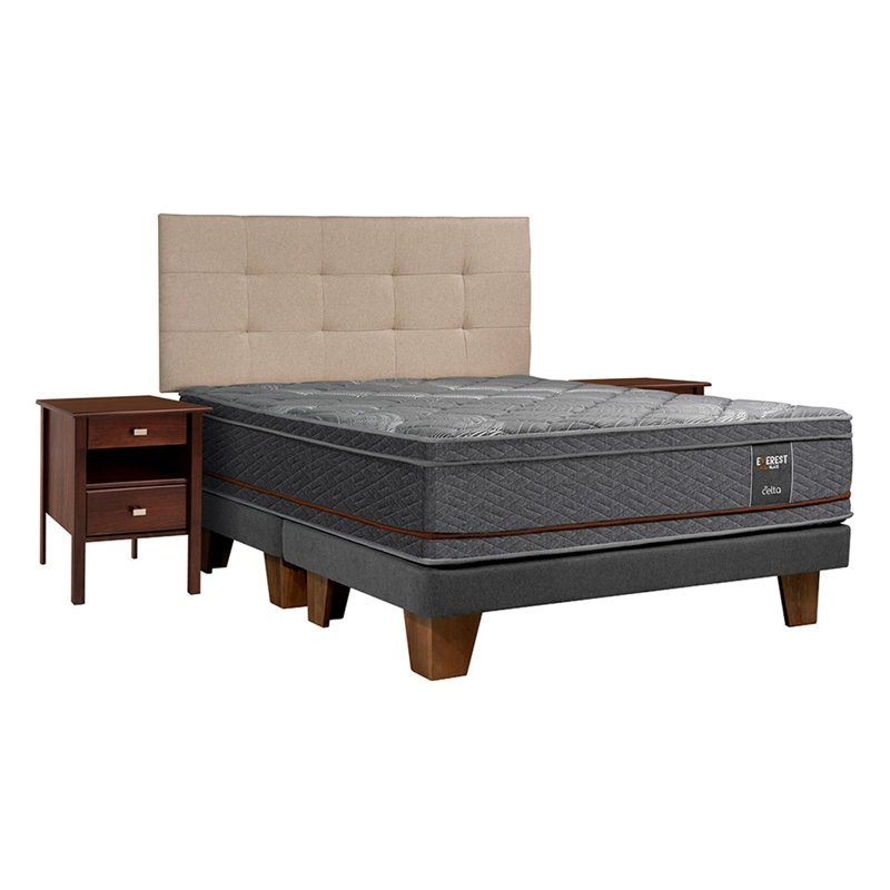 CAMA EUROPEA CELTA EVEREST COPPER BD 2 PLAZAS + SET ARAGON - 1