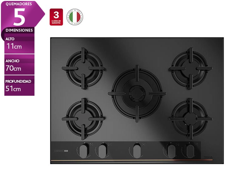 ENCIMERA GAS LICUADO TEKA 5 PLATOS GBC-75 G1 - 1