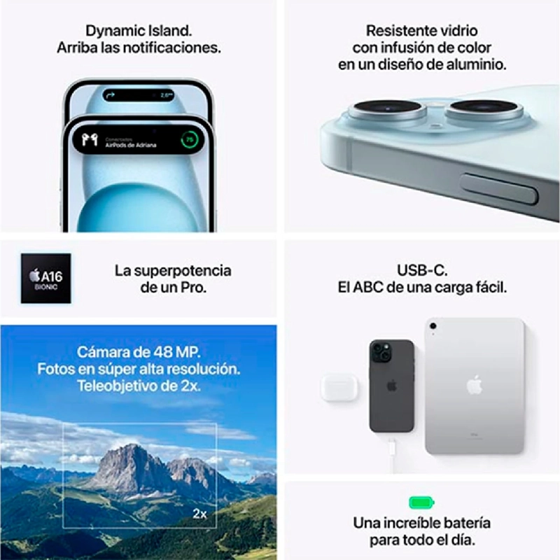 IPHONE 15 128 GB 12MP 6.1 Verde, foto 8