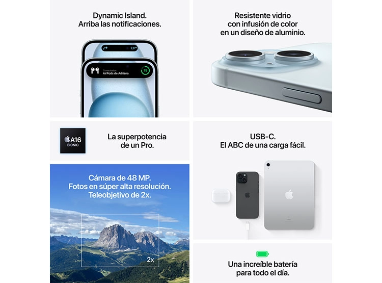 IPHONE 15 PLUS 128 GB 12MP 6.7 - 8