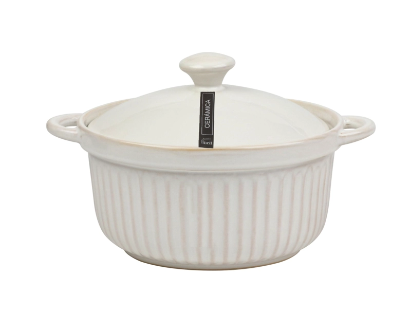 FUENTE HORNO MAISON LINETT MARGARITA REDONDA TAPA BLANCO - 2