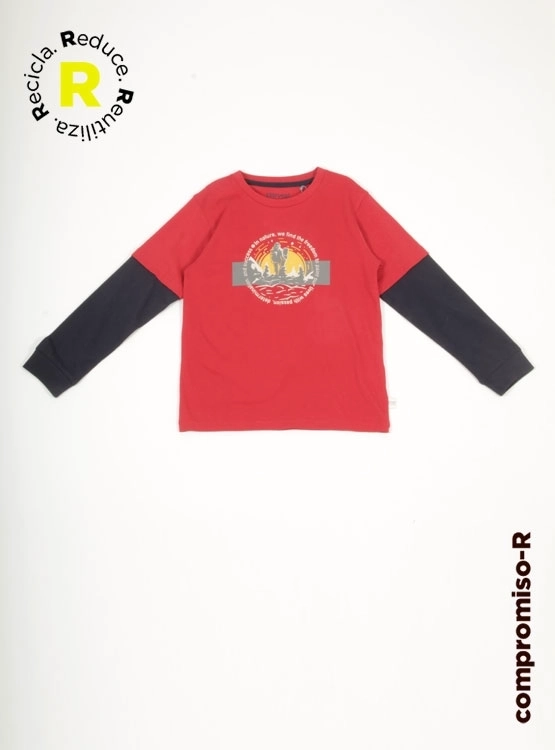 POLERA MANGA LARGA ALGODÓN NIÑO HARVEST - 1