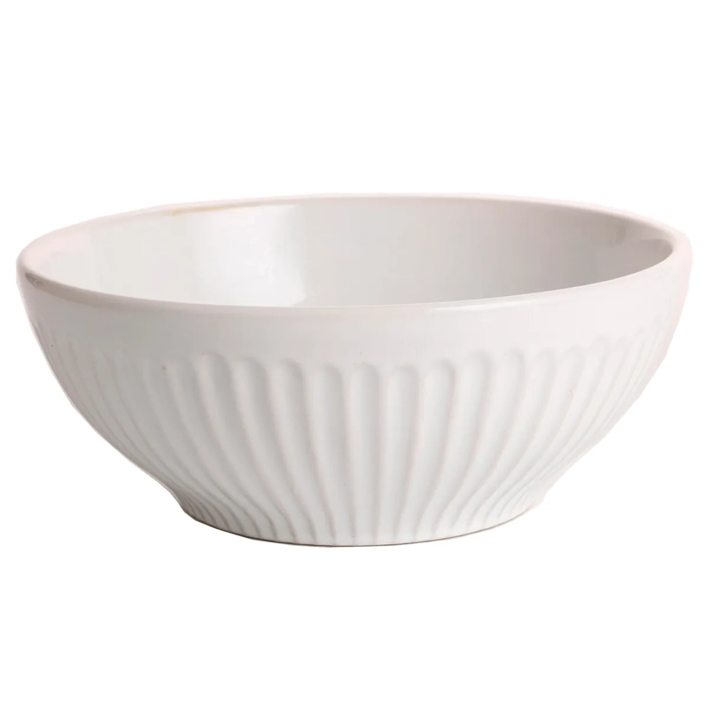 ENSALADERA MAISON LINETT MARGARITA CERÁMICA BLANCO