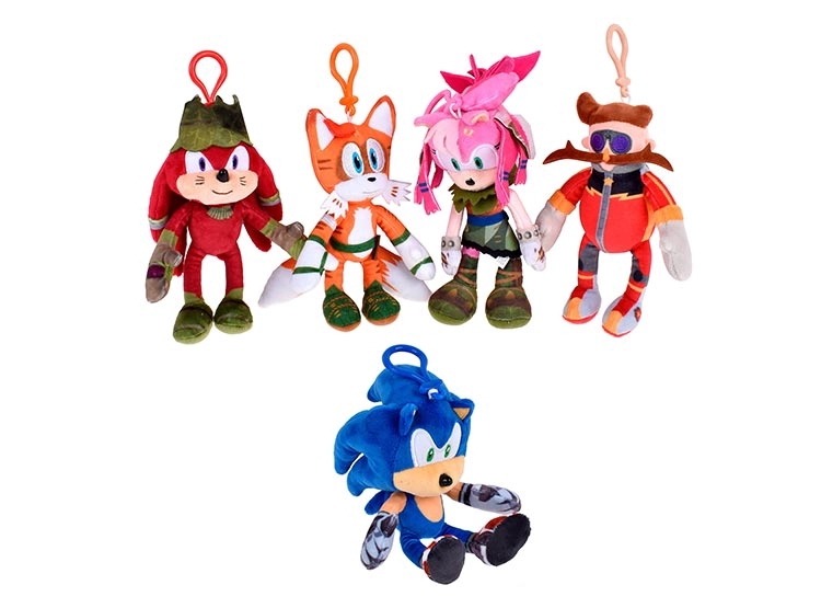 PELUCHE SONIC CLIP PARA COLGAR / MODELO ALEATORIO