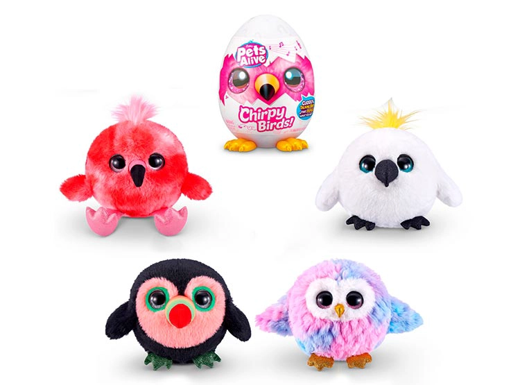 PELUCHE PETS PAJARO LOCO EN HUEVO / MODELO ALEATORIO - 1