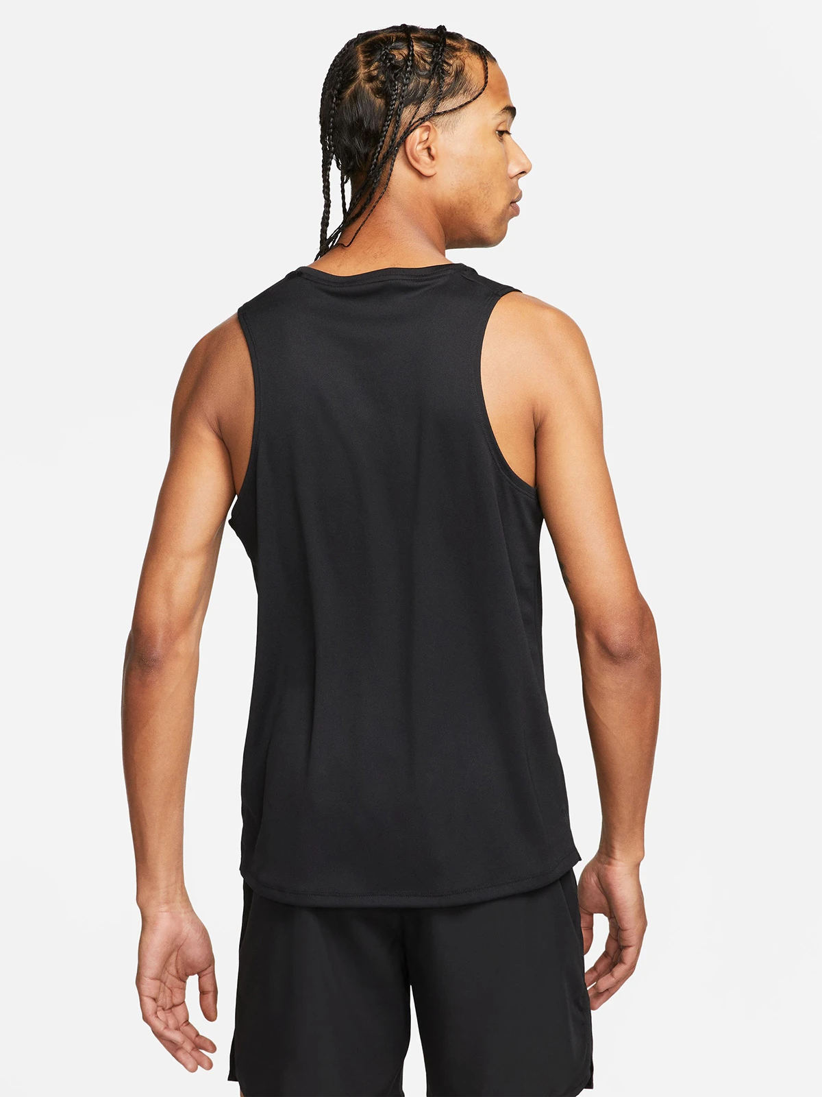 POLERA HOMBRE NIKE DV9321 NEGRO SIN MANGAS DRIFIT MILER - 8