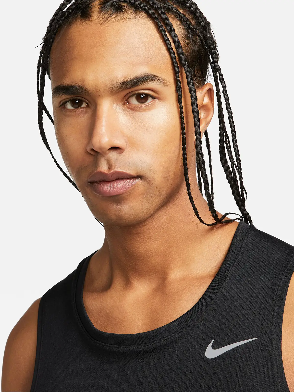 POLERA HOMBRE NIKE DV9321 NEGRO SIN MANGAS DRIFIT MILER - 9
