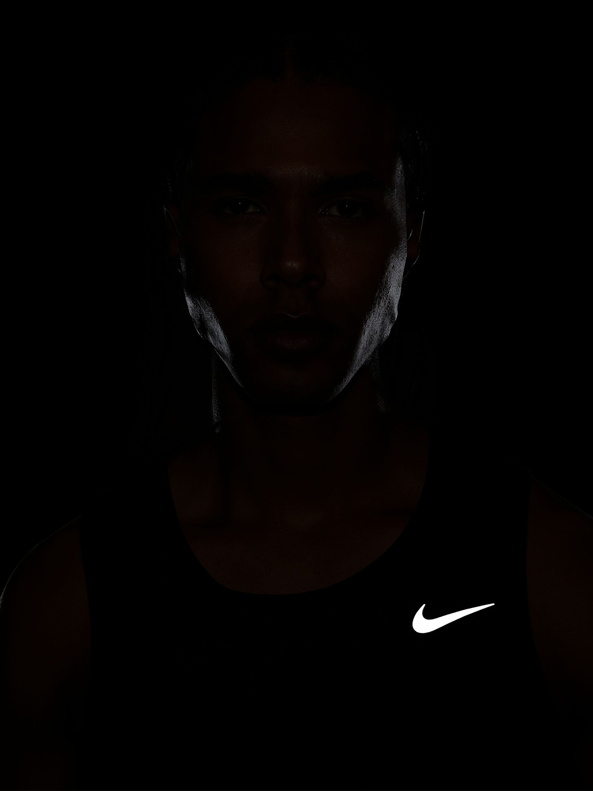 POLERA HOMBRE NIKE DV9321 NEGRO SIN MANGAS DRIFIT MILER - 10