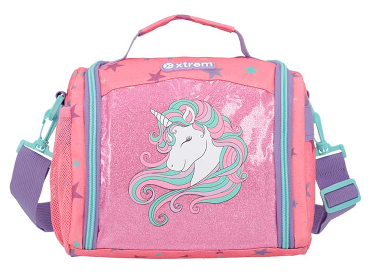 LONCHERA XTREM TÉRMICA NEW BREAK 4XT UNICORNIOS ROSADO - 1