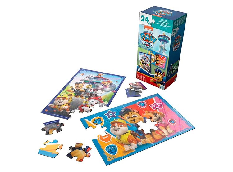 SET 2 PUZZLES PAW PATROL LENTICULAR - 1