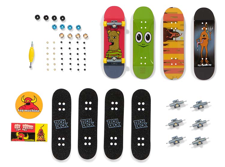 TECH DECK PACK DE 4 - 12