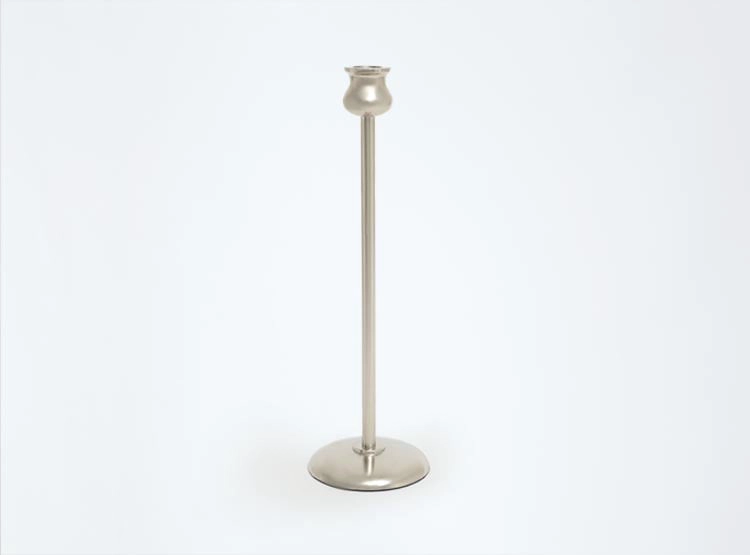 CANDELABRO RIPLEY HOME UNI ALUMINIO PLATA - 1