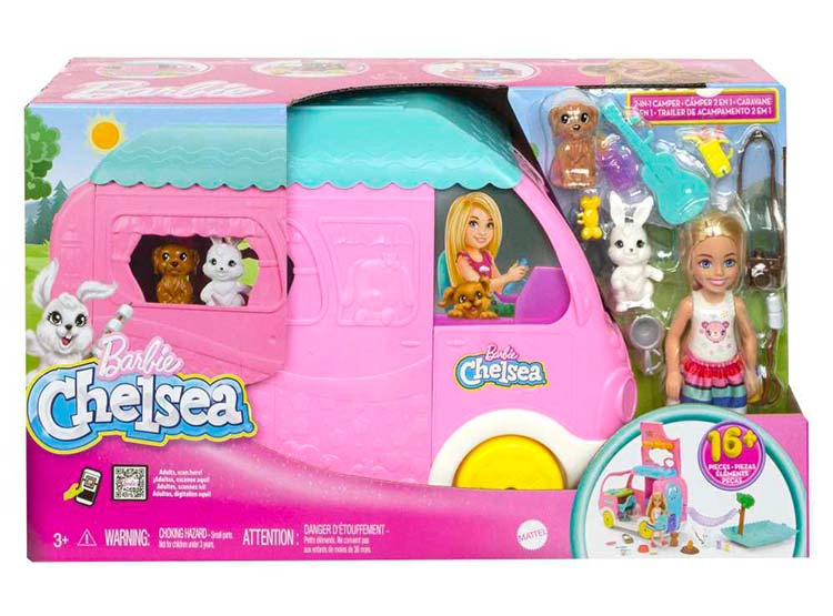 SET DE JUEGO BARBIE CHELSEA NUEVO CAMPER  - 6