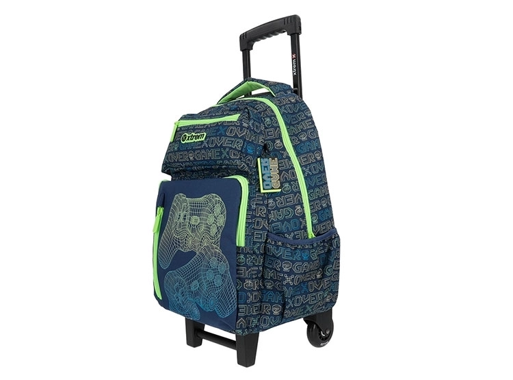 PACK MOCHILA CON RUEDAS XTREM NEW RUN AZUL - 2