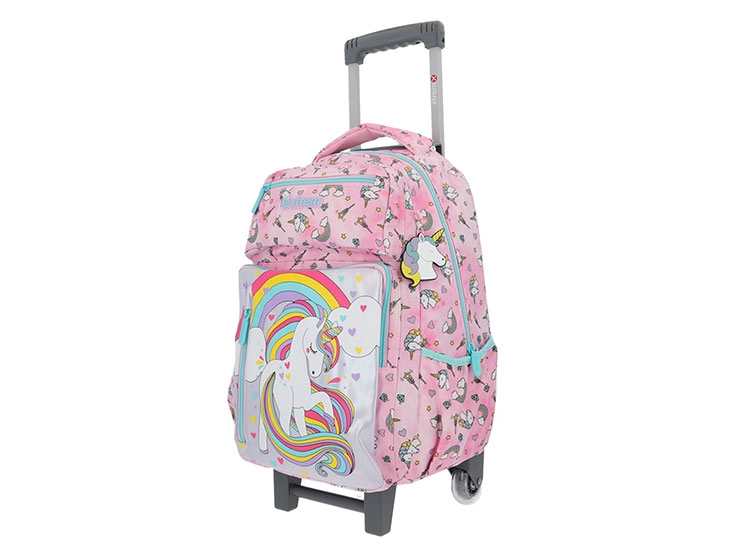 PACK MOCHILA CON RUEDAS XTREM NEW RUN ROSADO - 2