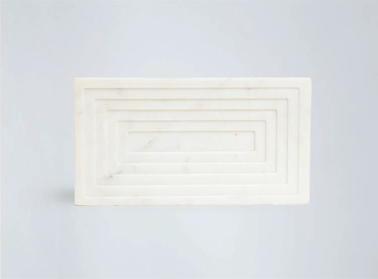 FIGURA DECORATIVA MAISON LINETT MARMOL BLANCO