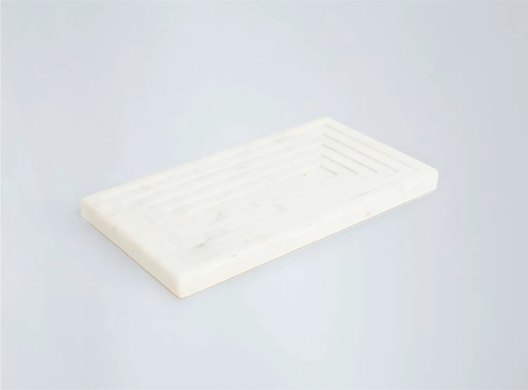 FIGURA DECORATIVA MAISON LINETT MARMOL BLANCO - 2
