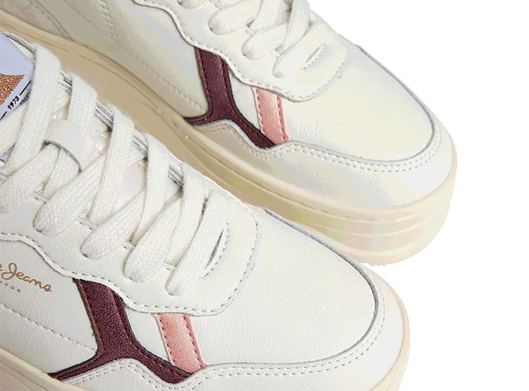 ZAPATILLAS MUJER PEPE JEANS BLANCO LONDON KORE POPY - 4