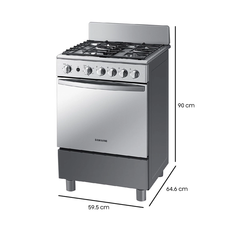 COCINA A GAS SAMSUNG NX24BG57413S 4 PLATOS GRIS - 3